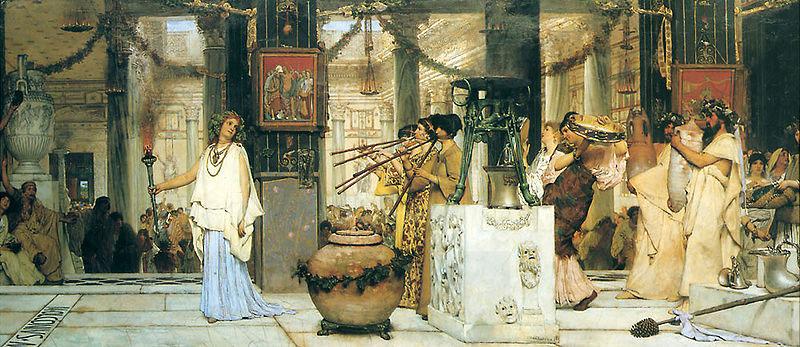 Sir Lawrence Alma-Tadema,OM.RA,RWS The Vintage Festival China oil painting art